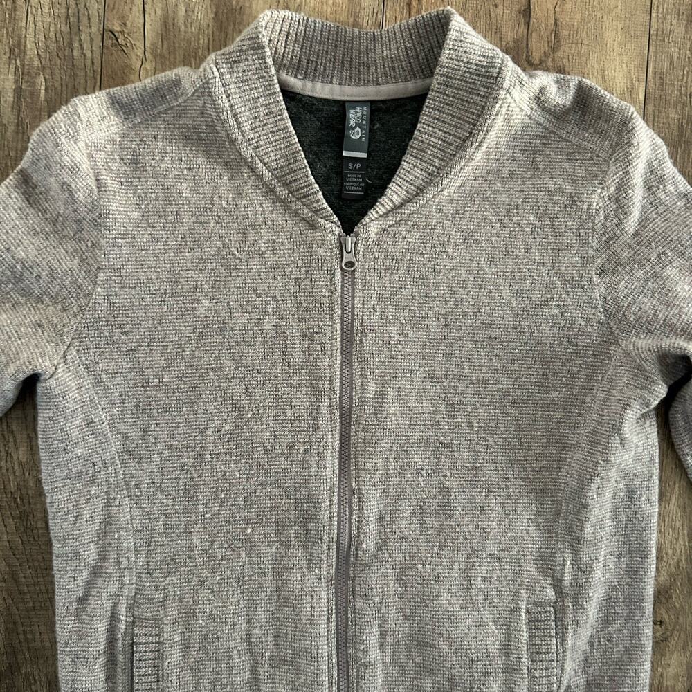 Mountain Hardwear Women’s Small Sarafin Long Sleeve Bomber Sweater Jacket Wool - Picture 6 of 15
